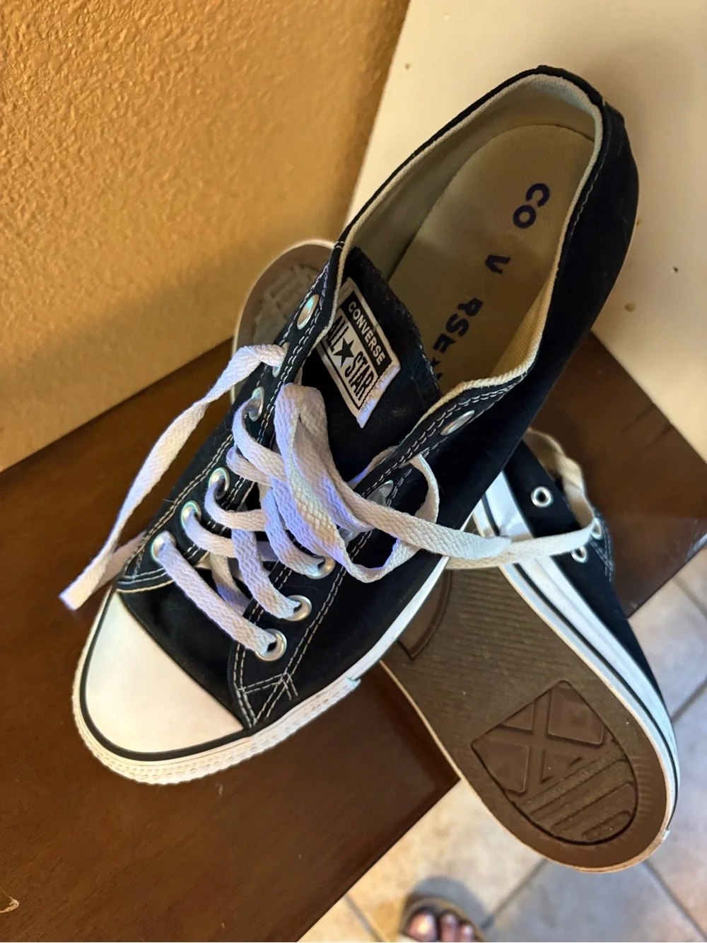Classic Black Canvas Low-Top Converse - Picture 4 of 4